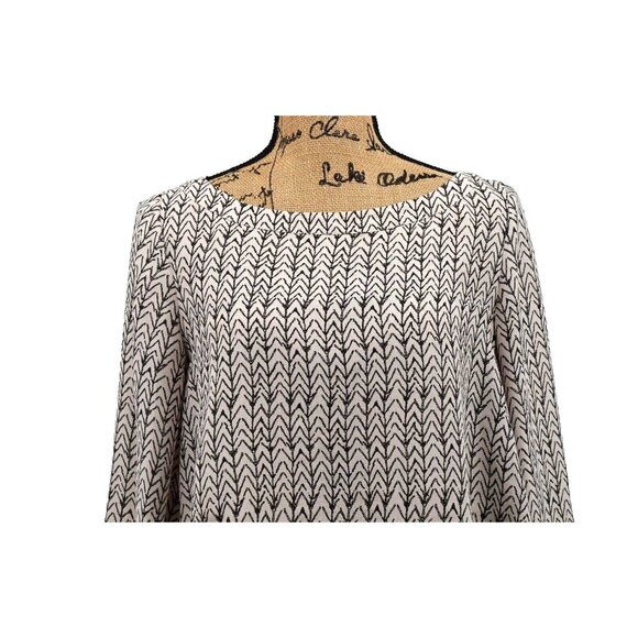 Free People Cropped Top Women Extra Small XS Bell Sleeve Ivory Black Boho - Picture 4 of 10